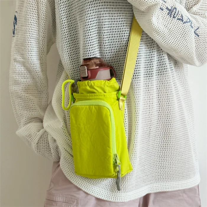 Fashion Cute Phone Bag Nylon Shoulder bag Minimalist Crossbody Bags for Women Handbags Zipper Drawstring Handbag Bolsas Mujer 가방
