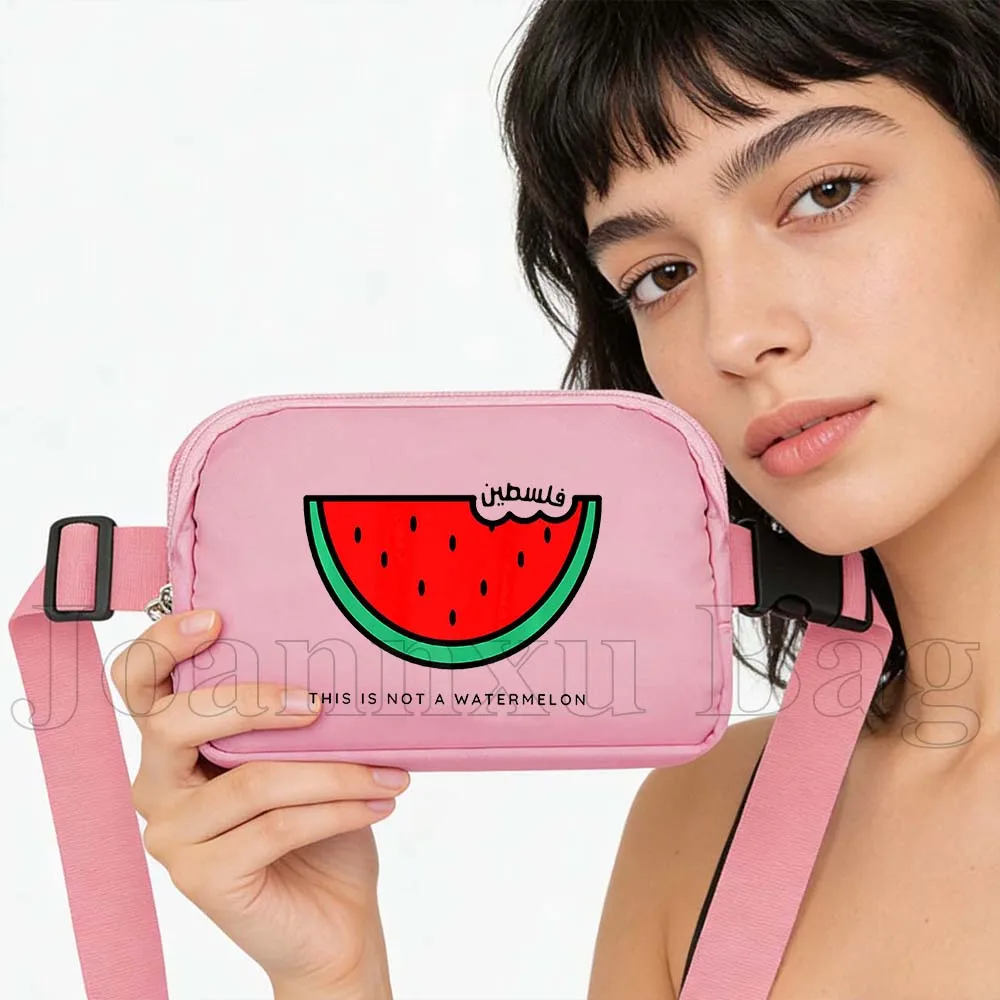 

Модная розовая поясная сумка-кроссбоди (не арбуз), женская водонепроницаемая сумка-чехол для телефона на пояс