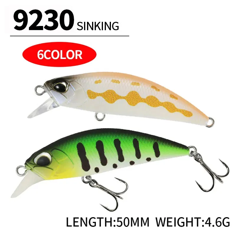 50mm 4.6g Mini Sinking Minnow Fishing Lures Artificial Baits for Bass Pike Carp Freshwater Jerkbait Swimbait Fishing Equipment image 2