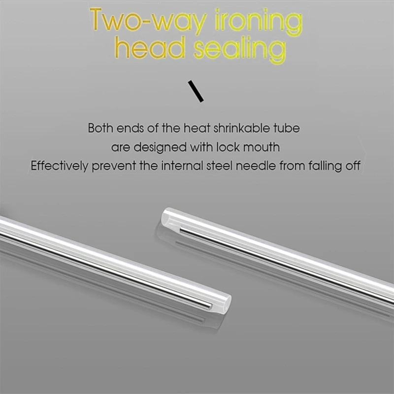 Od1.3mm luvas de proteção de emenda de fusão de fibra óptica 45mm 60mm preshunk 304 peças de aço inoxidável de alta qualidade 100