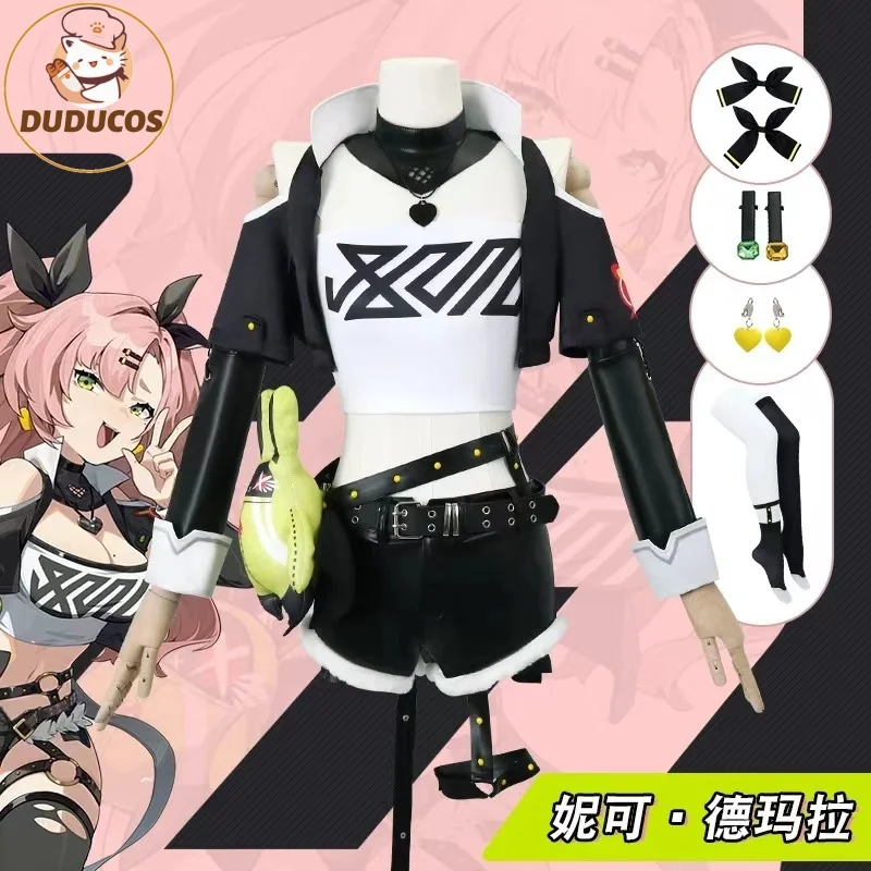 In Stock Nicole Cosplay Costume Demara ZZZ Zenless Zone Zero Full Set Wig Bunny Rabbit Николь Демара Niko Halloween