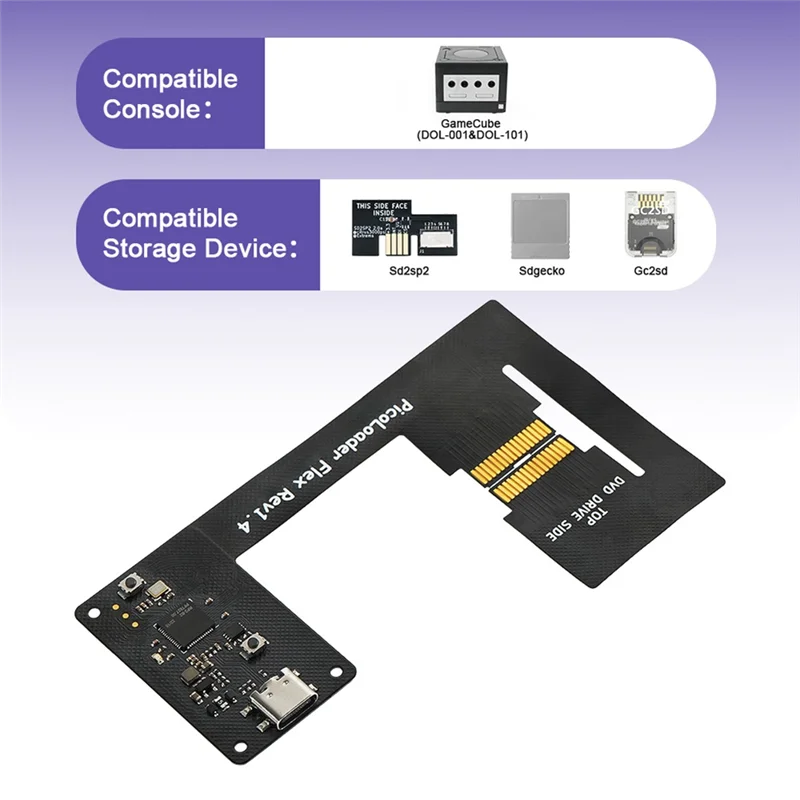 ABUO-For NGC Gamecube Retro Game Console لـ SD2SP2 GC2SD Sdgecko متوافق مع Picoloader Flex Rev1.4 بناءً على شريحة RP2040 #5
