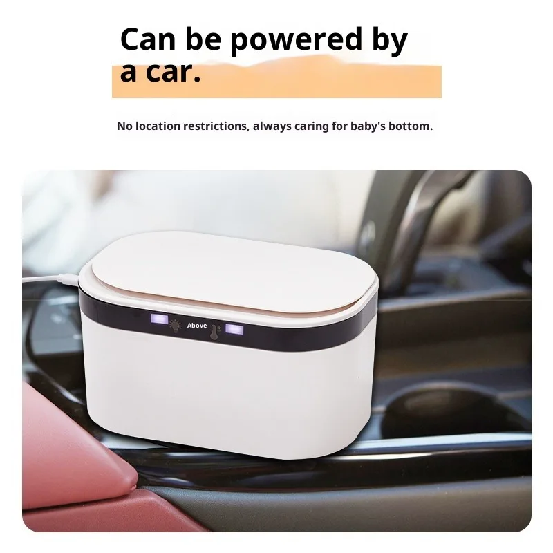 المحمولة USB الطفل مسح دفئا منديل صندوق التدفئة المنزل/سيارة الطفل الرطب مسح سخان دفئا مع شاشة LED موزع المناشف المبللة #5