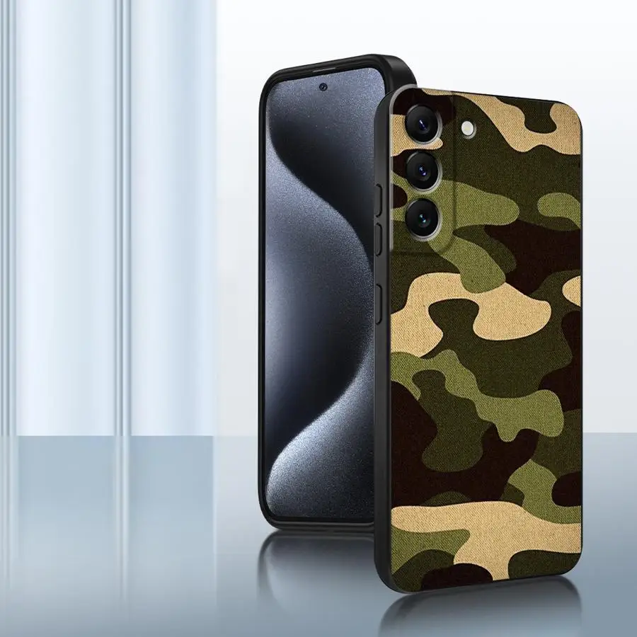 Camouflage Pattern Phone Cover Case for Samsung Galaxy A57 A37 A22 A52 A36 A23 A26 A73 A51 A25 A55 A53 A35 A24 A32 A71 A72
