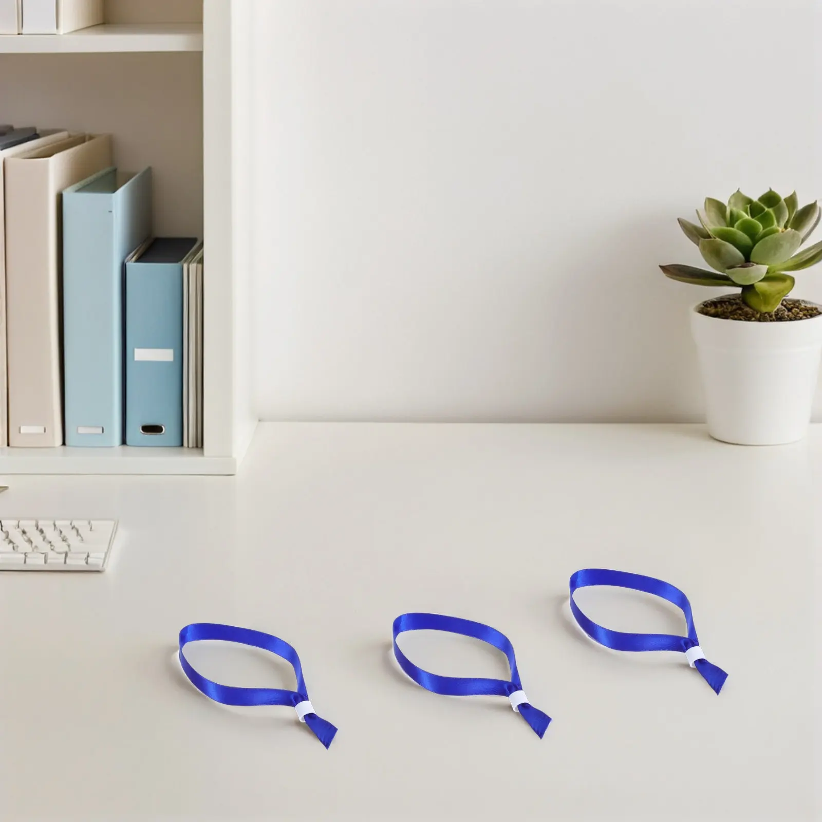 20pcs Soft Lightweight Blank Cloth Wristbands for Concerts Festivals Parties Event Identification