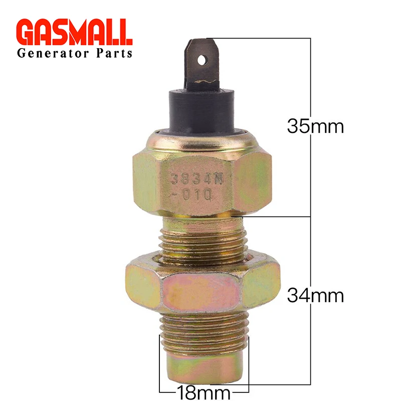 Dcec Diesel Engine Speed Sensor M18 * 1.5 * 34mm Brass Vdo Generator Sensor Eq153 Electromagnetic Alarm Switch Rpm Pickup Sensor