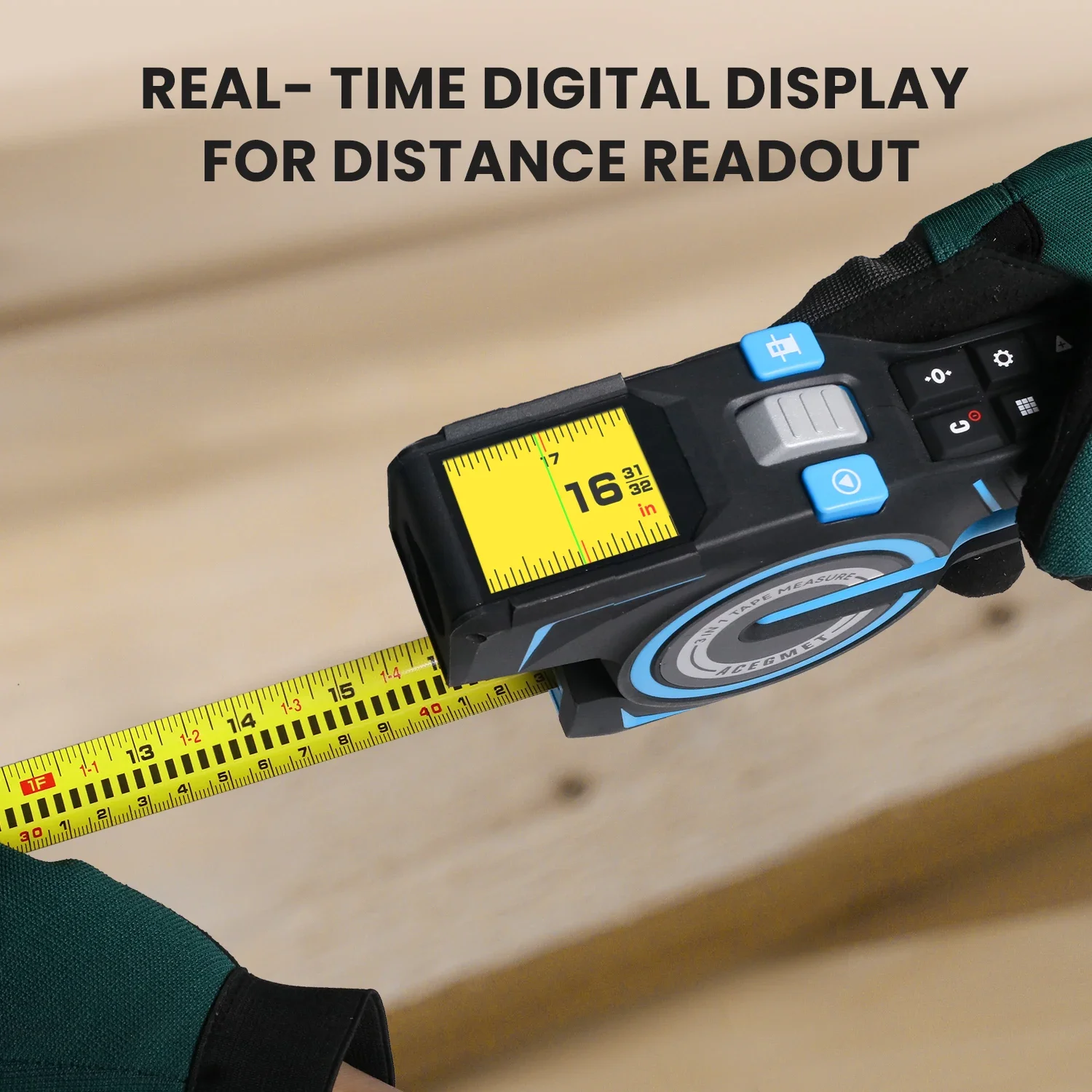 Medidor de distância de fita laser digital Mileseey DTX10 medida 3 em 1 com display IPS de 2,0 polegadas