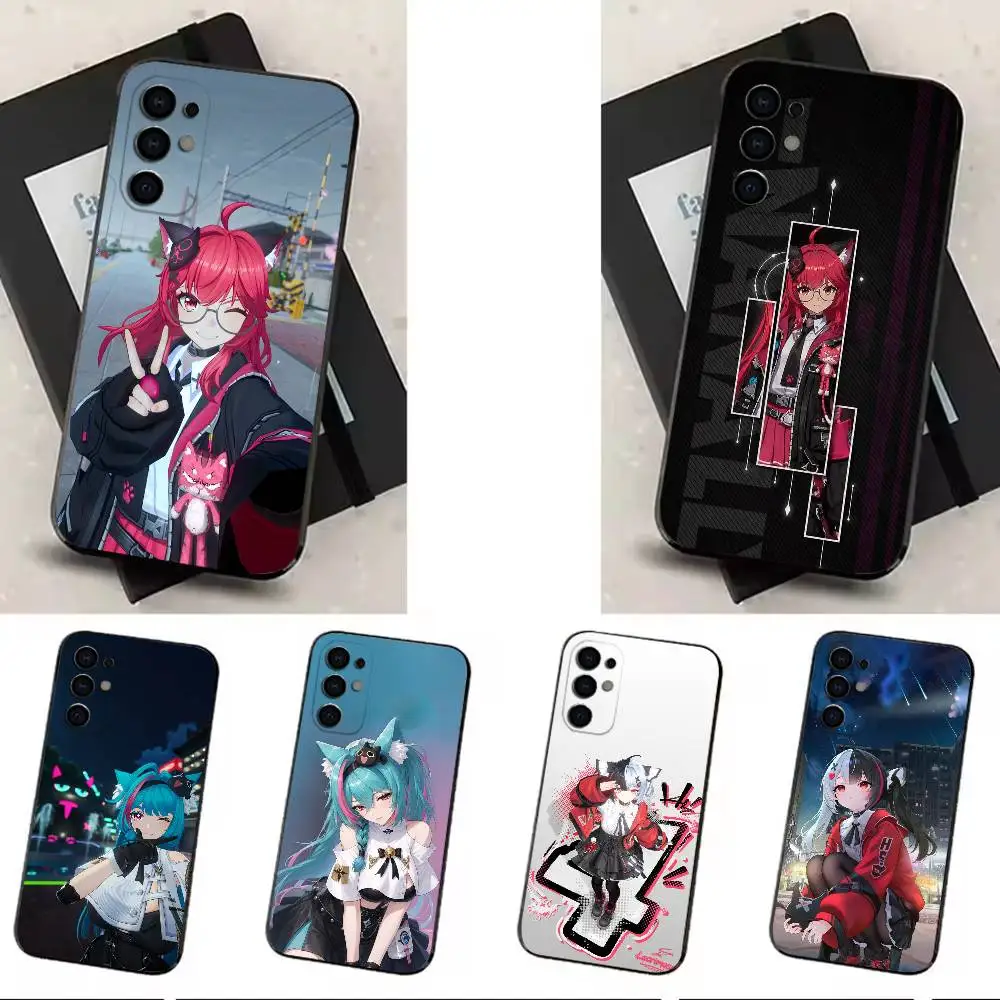 Funda de teléfono Game N-Nanally Neverness to E-Everness NTE para Samsung S26,25,24,21,22,23,30,20,Ultra,Plus,Fe,Lite, funda suave negra