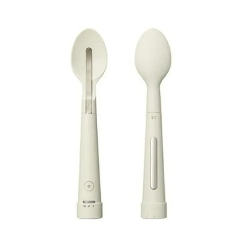 for Cross-border White Electronic Spoon Three-Speed Strength One-Click Control Household Desktop Tableware