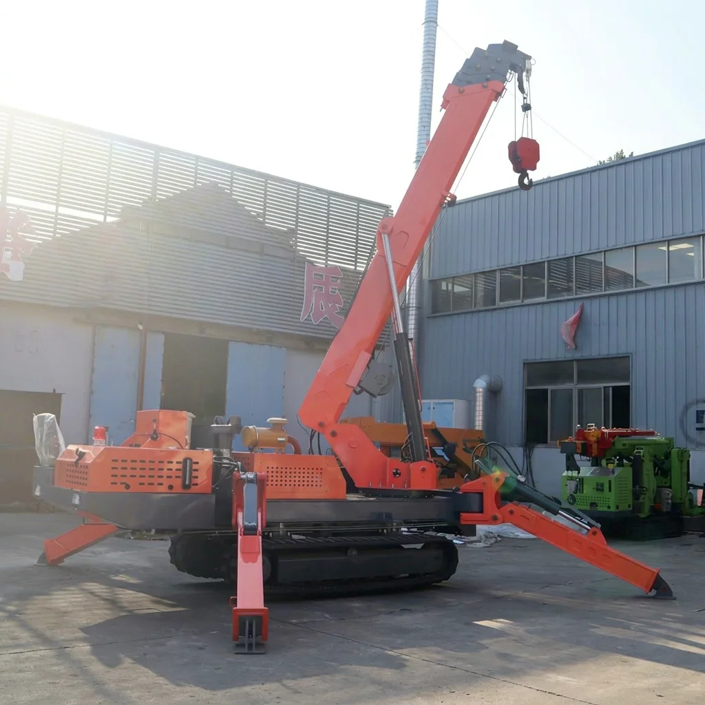Crawler Spider Crane 360 Rotation Mini Mobile Track Lifter Mobile Hydraulic Lifting Equipmen