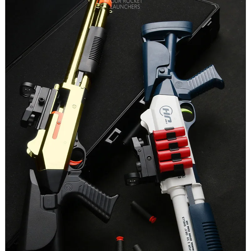 

Мягкий пистолет Shelling XM1014, модели пожарных пистолетов, игрушечный пистолет дальнего действия для мальчиков с ручной загрузкой.