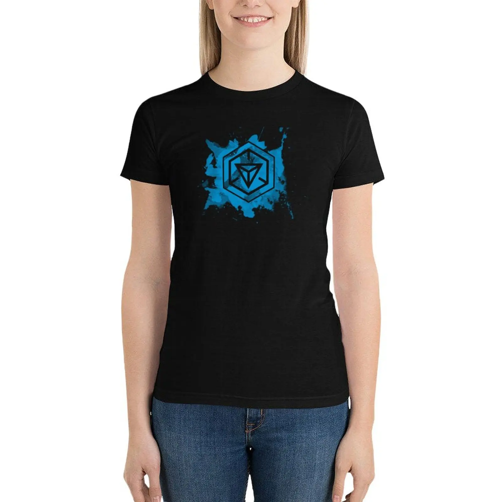 Ingress Resistance Splatter T-Shirt Female clothing shirts graphic tees female t shirts for Women graphic