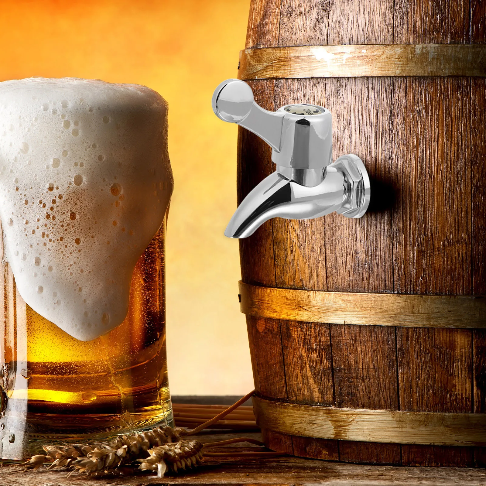 

2Pcs Drink Dispenser Spigot Replacement Water Valve for Bottle Jug 15-18Mm Plastic Beverage Tap for Fermenting Bucket Milk Tea