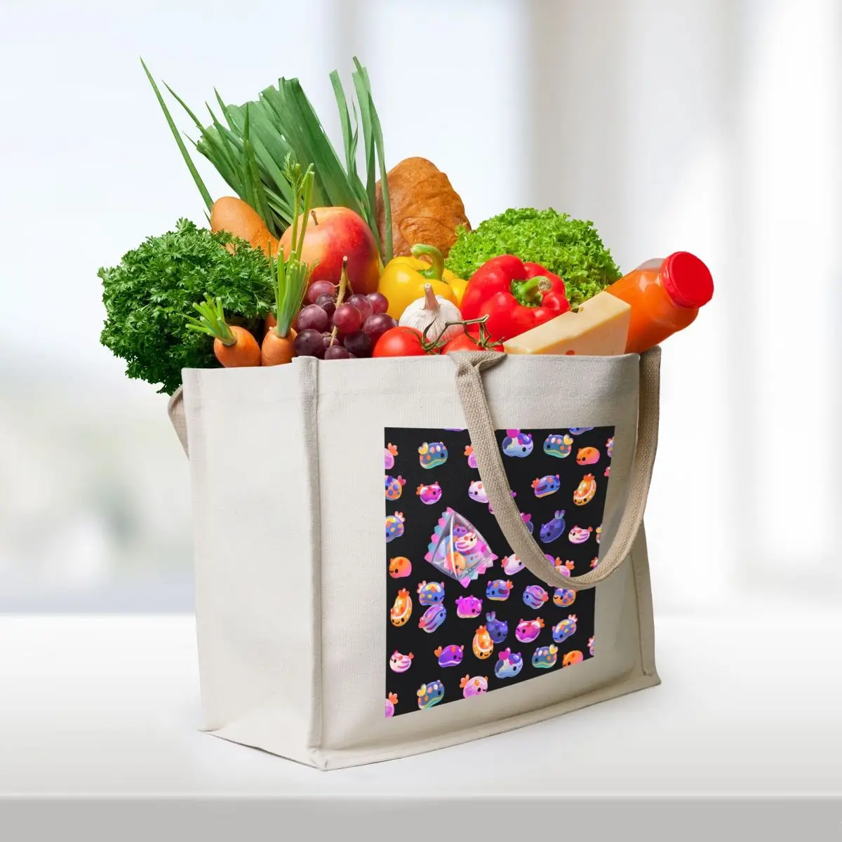 Jelly bean sea slug - dark Tote Bag Portable shopping bag tote bag women hand ladies