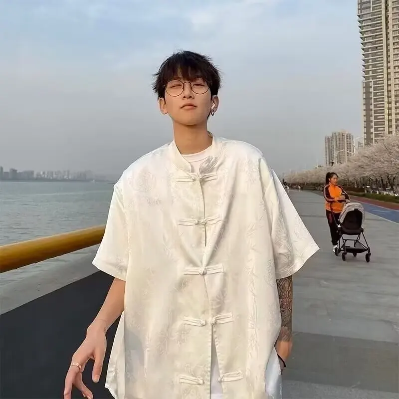 

Летний повседневный тонкий ort Sve, китайский Sle, мужской утюг, большой размер 250, дизайн на пуговицах, модный бренд, пять четвертей све