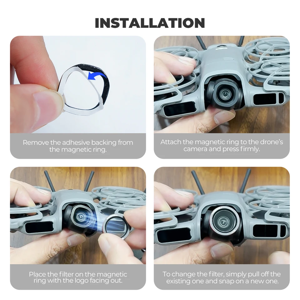 Freewell Confezione Da 3 Filtri Magnetici ND/PL Per DJI Neo 2 - Include