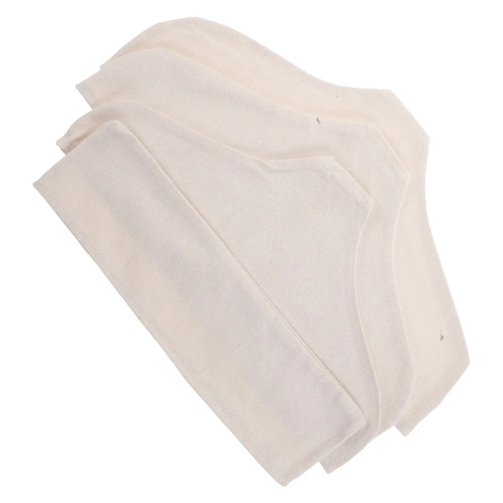 

4Pcs Non-Slip Hanger Pads Cotton Linen Fabric Dustproof Garment Protector for Wardrobe Organization Clothing Store Closet