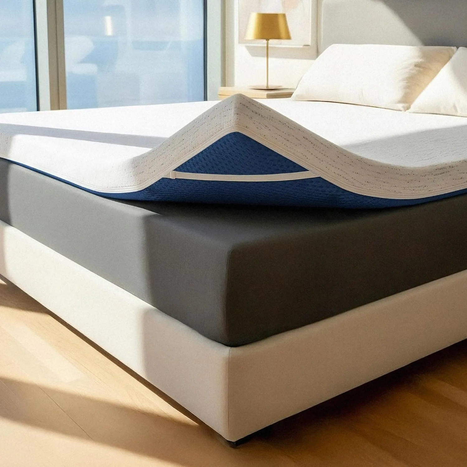 3 Inch Memory Foam Mattress Topper Queen - Select High Density Ventila