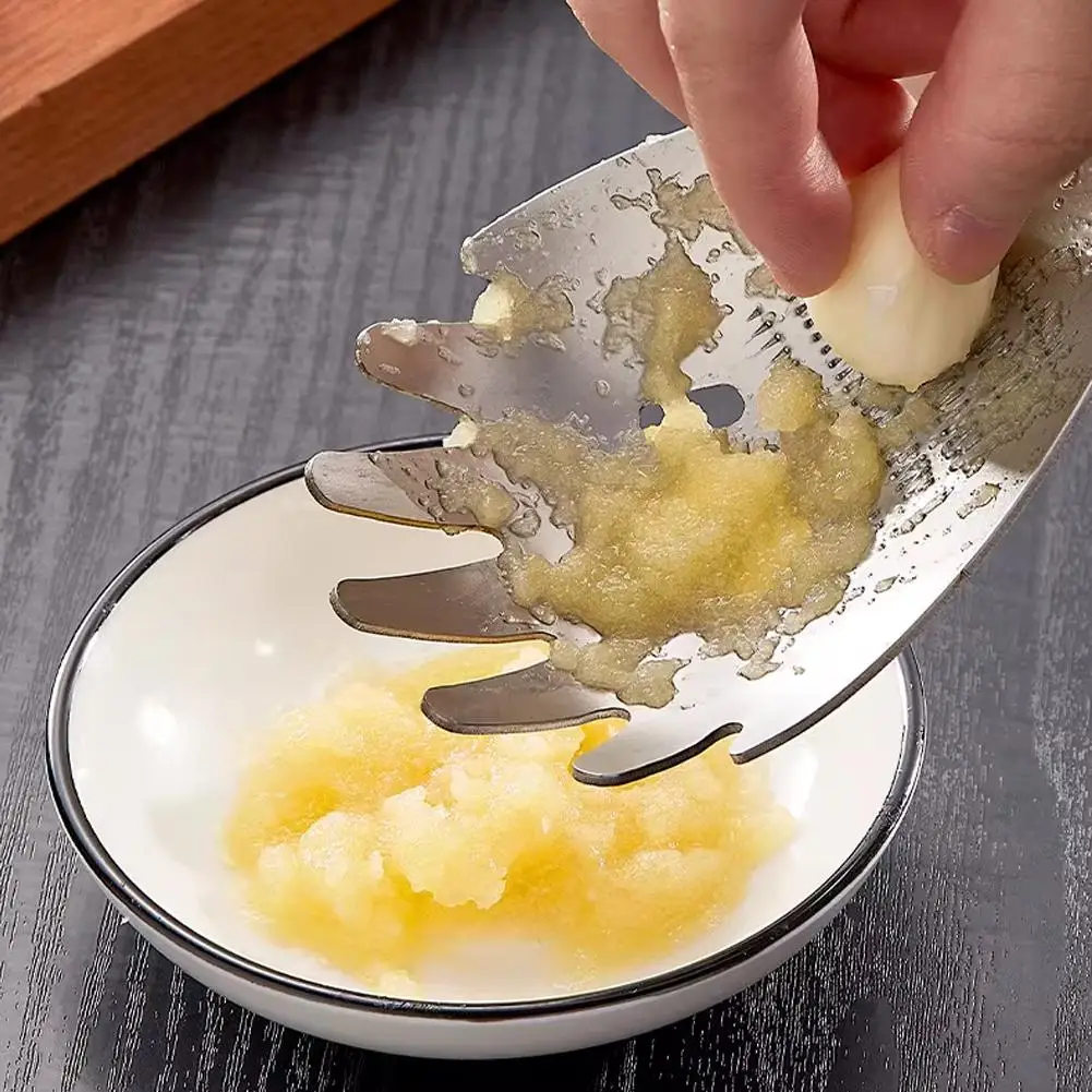 Stainless Steel Multifunctional Ginger Grater Spoon Egg White Separator Kitchen Cooking Gadget Food Masher Grater Tool