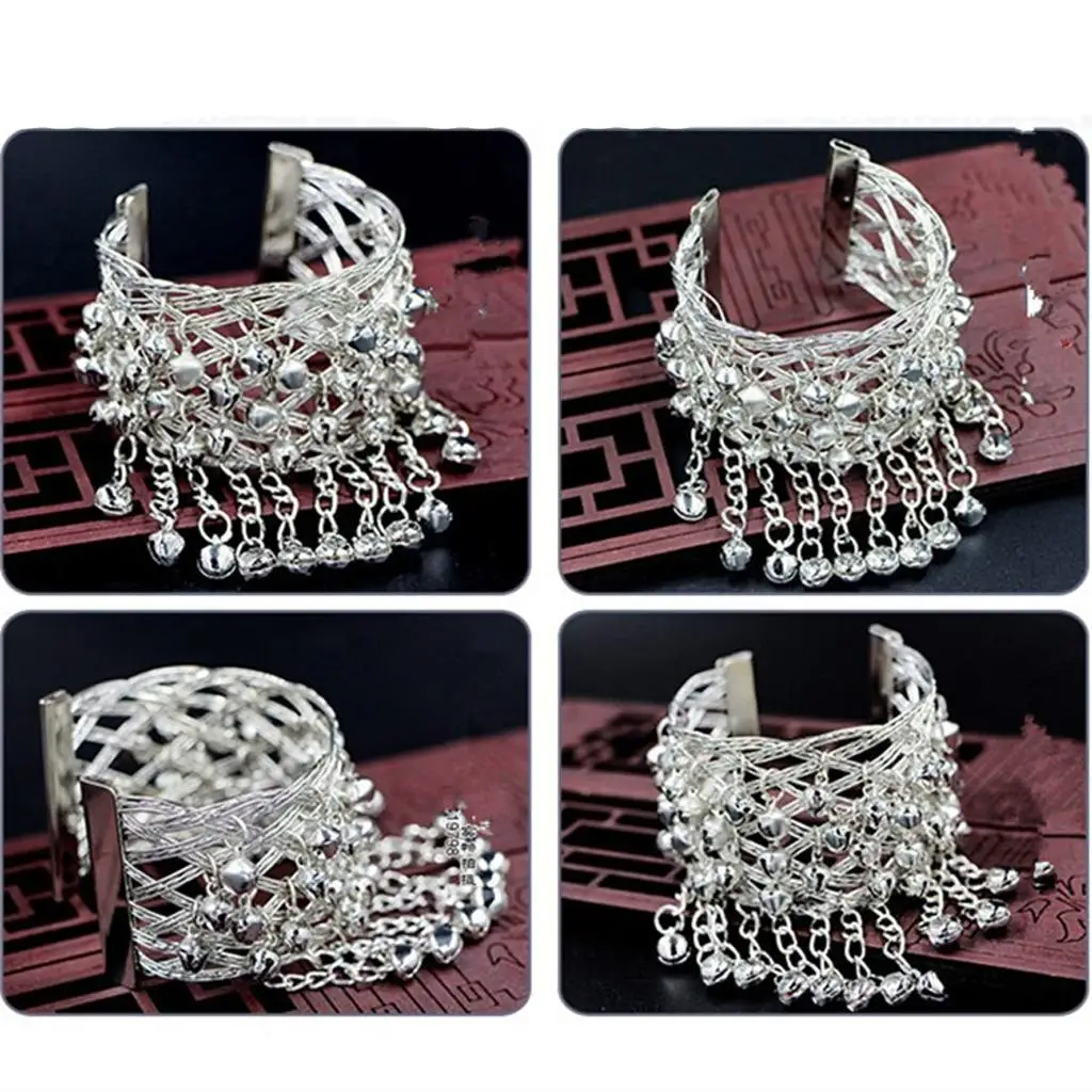 

Women's Bell Tassels Armband Arm Armlet Upper Bangle Bracelet