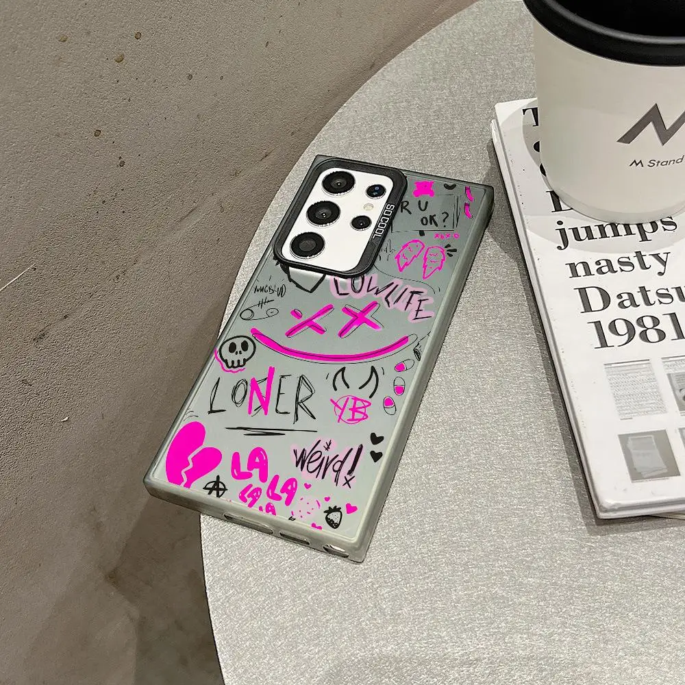 

Y-Yungblud Doodles Phone Case For Samsung Galaxy S25 S24 S23 Ultra S22 Plus S20 A55 Shockproof Shell Protection Back Cover IMD