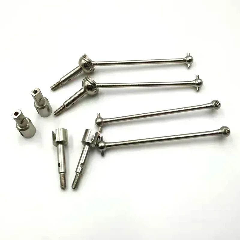 6 Stuks/8 Stuks Metalen Voor & Achter Cvd Aandrijfas Voor WLtoys 144001 124018 124019 Rc Auto upgrade Onderdelen Accessoires