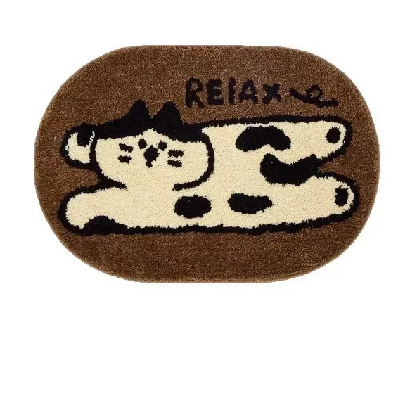 VIKAMA Moderner Cartoon-Hund-Teppich, rutschfest, weich, waschbar, Innendekorationsteppich für Schlafzimmer, Wohnzimmer – Detail 2