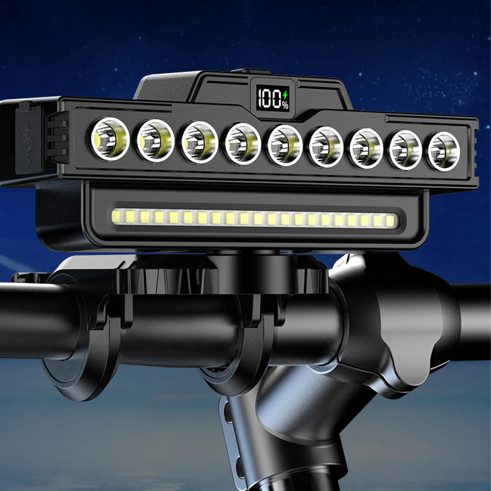 Feu avant de vélo, Rechargeable par USB, pour vtt, vélo de montagne, 1600lm, phare de vélo, lampe de poche, feu arrière pour Scooter et cyclisme