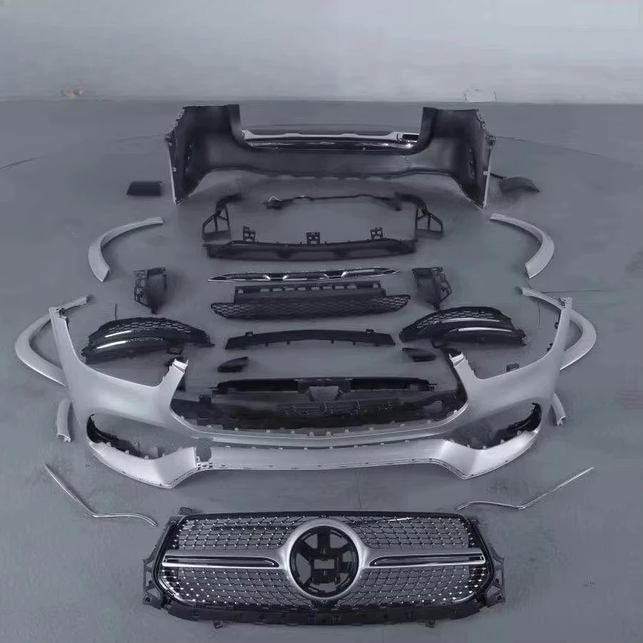 NEW GLE Class W167 Sport Body Kit for W167 GLE53 Sport Body Kits with Grille Front Bumper Over Fenders Rear Bumper PP Material