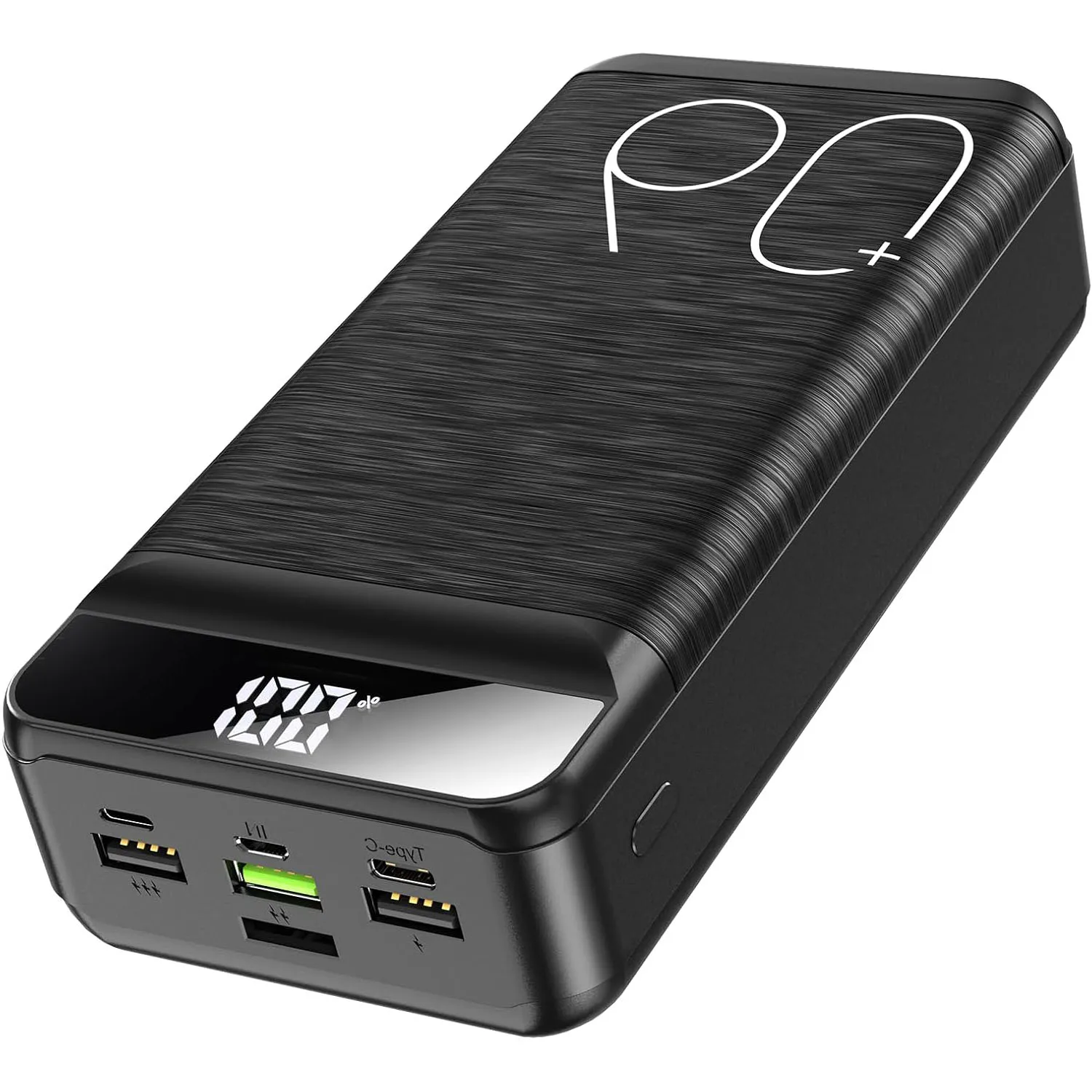 Hganus 60000mAh Power Bank QC PD3.0 22,5 W carga rápida Powerbank cargador portátil batería externa para iPad iPhone Xiaomi