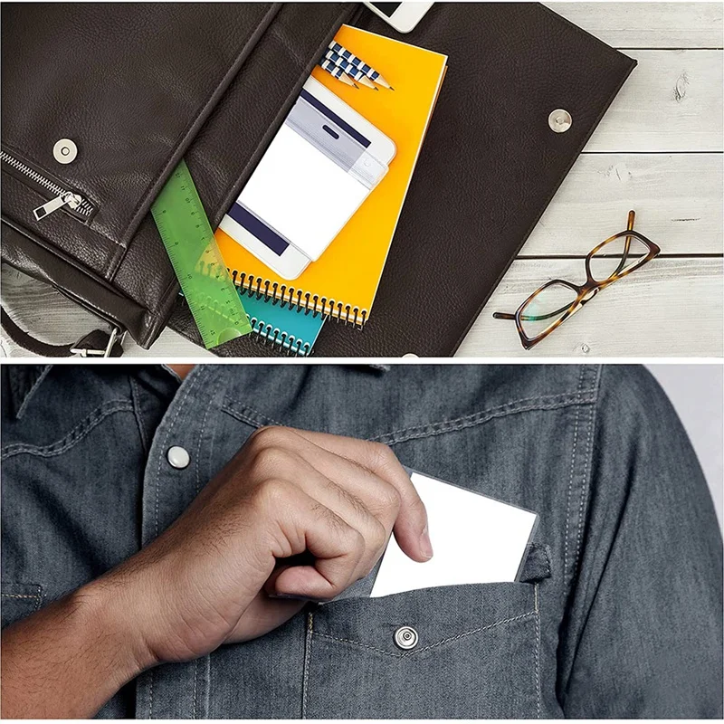 50Pcs/Pack Horizontal Transparent PVC Plastic ID Card Badge Holder With Zipper Id Holder Office Supplies