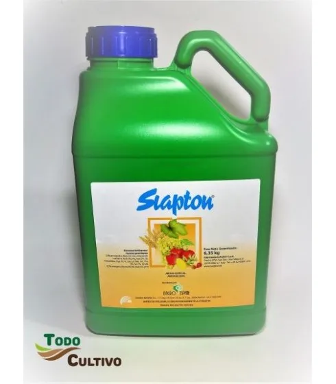 Siapton amino acid, 5 litres, biostimulant rich in free amino acids, allows the plant to be more resistant to adverse conditions such as: drought, frost or hail, virus attacks