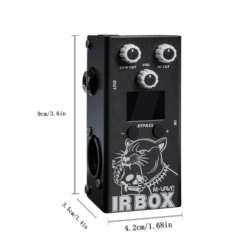 Imagen 2 del producto M VAVE Pedal de guitarra Efectr IR BOX (simulador de gabinete + cargador IR) Alta restaurada Varias cajas de altavoces clásicas Aplicación de soporte de sonido
