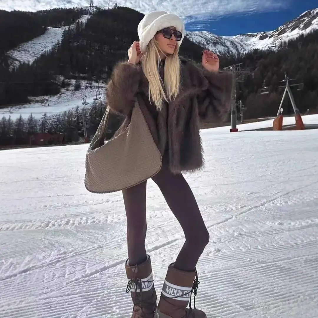 

Пальто из искусственного меха с лацканами, модная пушистая женская шуба с мехом, осень-зима, стильный топ из меха знаменитостей в Интернете