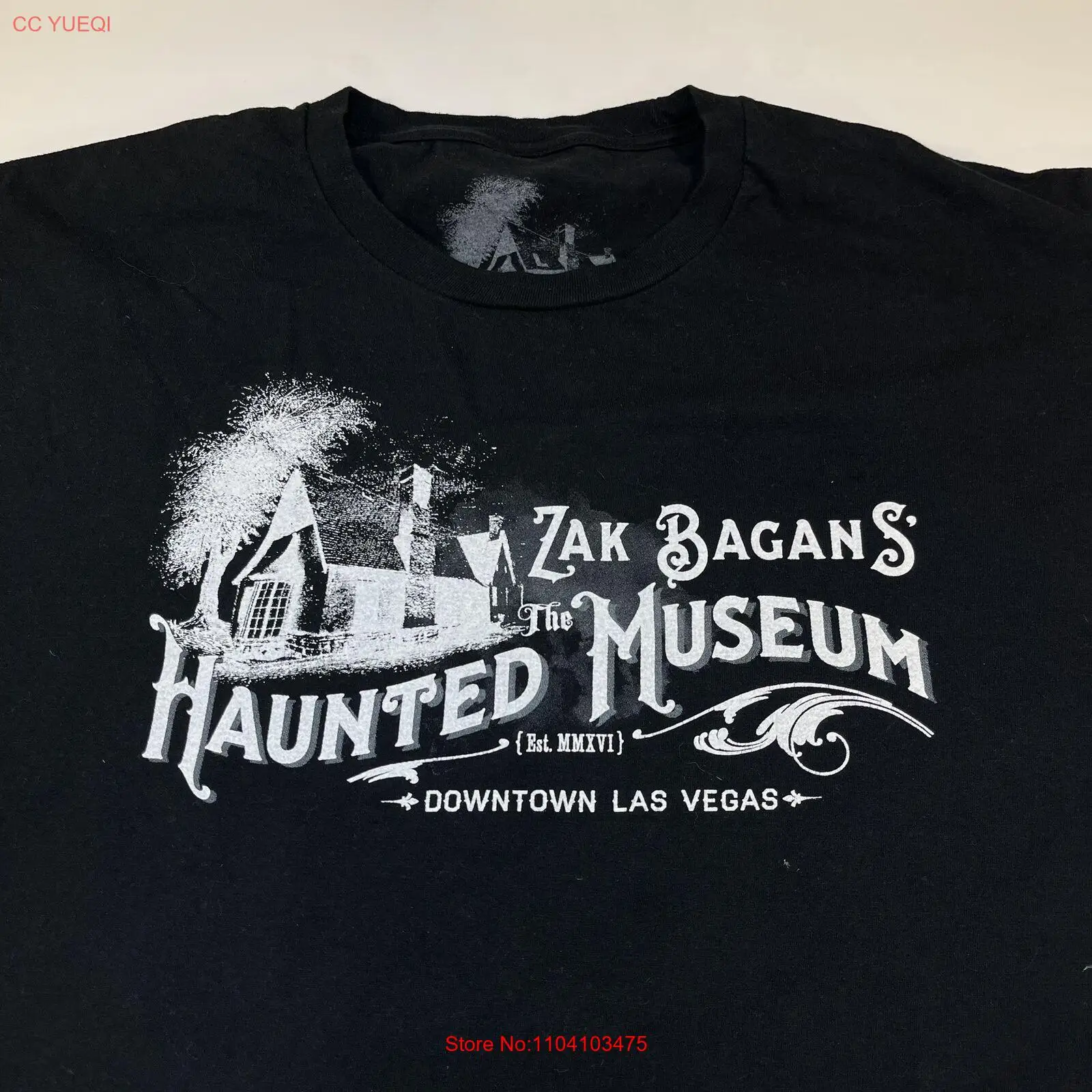 

ZAK BAGANS' HAUNTED MUSEUM LAS VEGAS Halloween Gothic Scary Horror T SHIRT Sz L