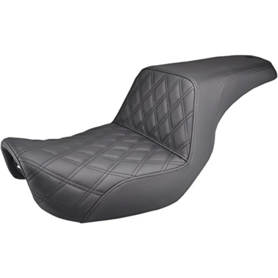 

Step-Up Lattice Stitch Seat for 04-20 Harley XL Sportster, premium vinyl, black, enhanced comfort and durable textured design
