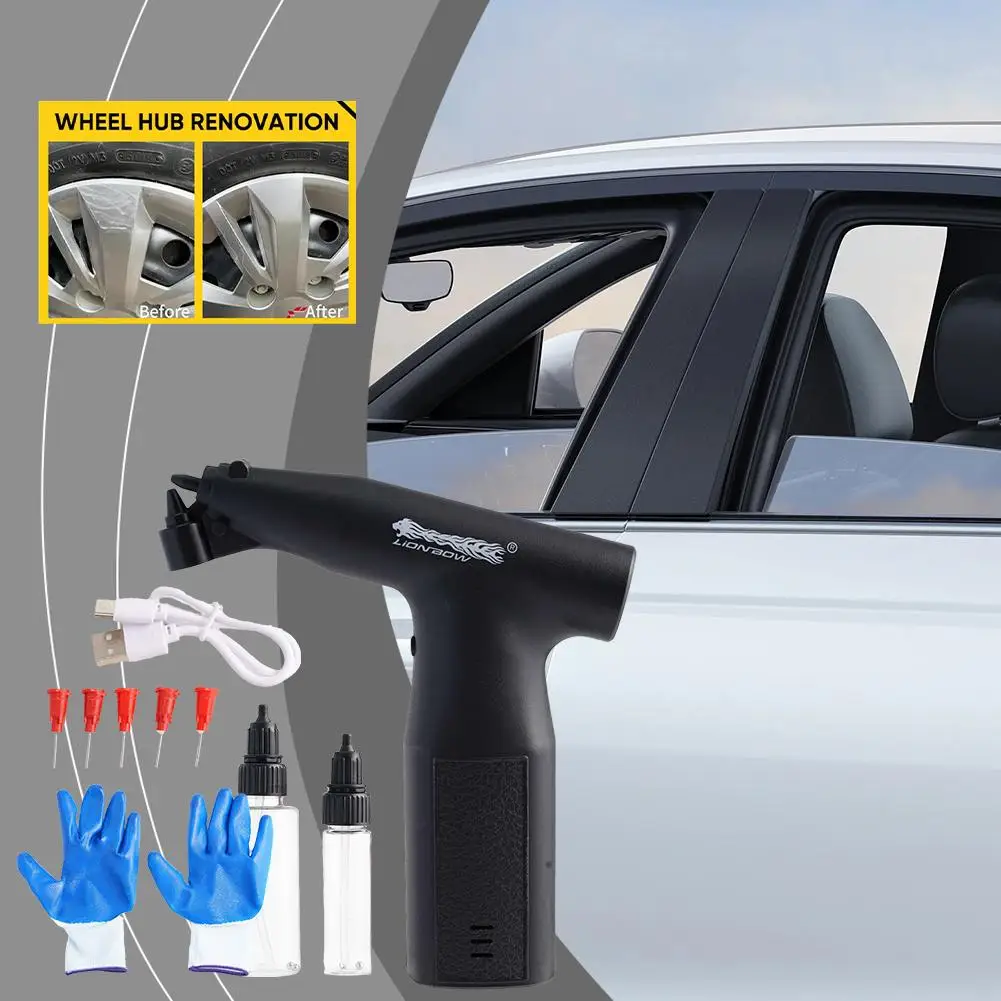 Multifuctional Electric Spray Gun Pen Air Pump Kit Wheel Gun Interior Liquid Paint Spray Charging Compressor Car With Air H L9w7