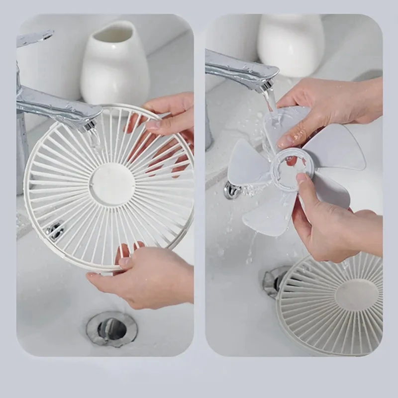 7200Mah Portable Fan Rechargeable Mini Folding Telescopic Fan Low Noise Electric Cooling Fan For Outdoor Home