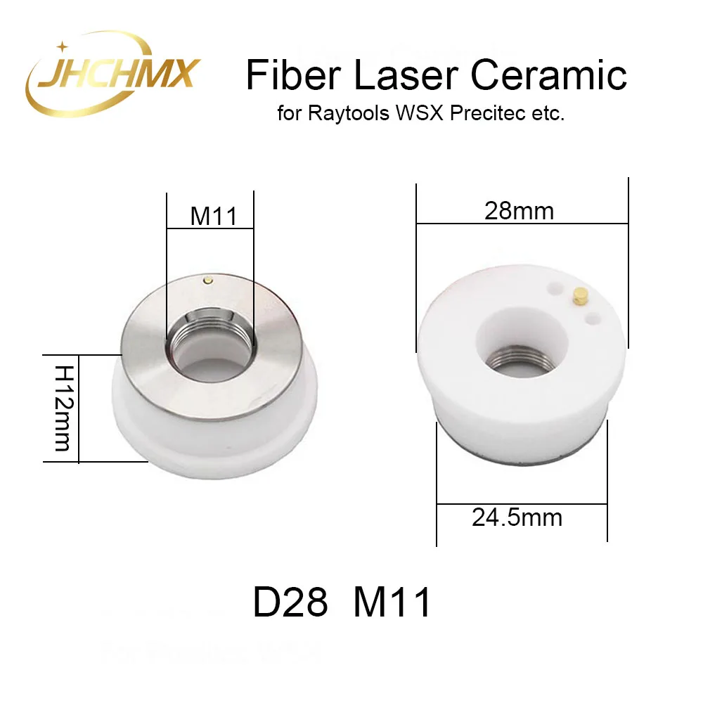 JHCHMX Laser Ceramic Ring Nozzles Holder D28/32mm P0571-1051-00001 For Raytools Precitec WSX HSG Fiber Cutting Head Parts