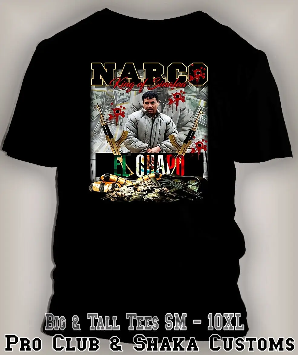 El Chapo King Graphic Sneaker Tee Shirt To Match J