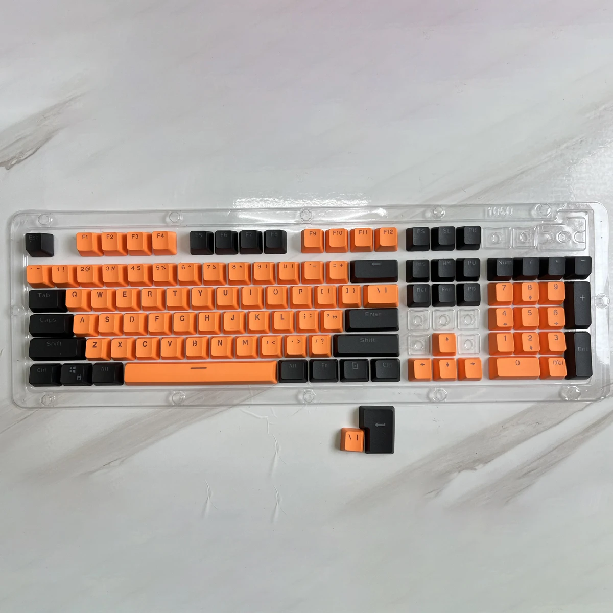 Hai Màu Cơ Keycap BPT Mờ Bàn Phím Nón Đen Và Orange Phù Hợp Với 106 Phím 87 Phím 61 Phím