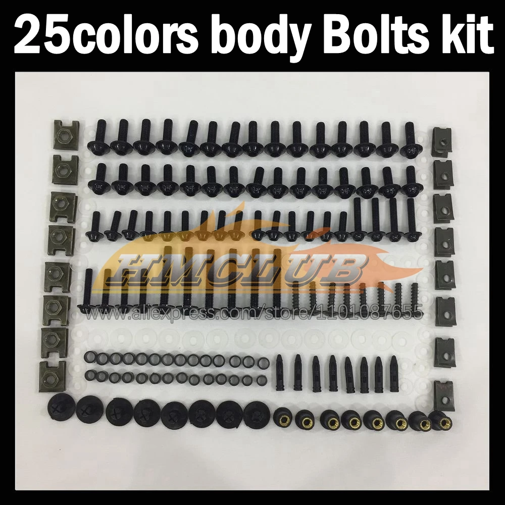 268ps Full Screws Kit Body bolt For KAWASAKI NINJA KZ1000 Z1000 Z 1000 10 11 12 13 2010 2011 2012 2013 Fairing bolts screw NutS