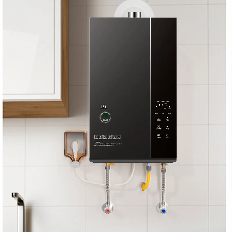 Светоизлучающий диодный дисплей, газовый водонагреватель 3,5 галлона в минуту, 13 л, 16 банок, домашний автофургон и уличный газовый гейзер мгновенного действия на NG/LPG