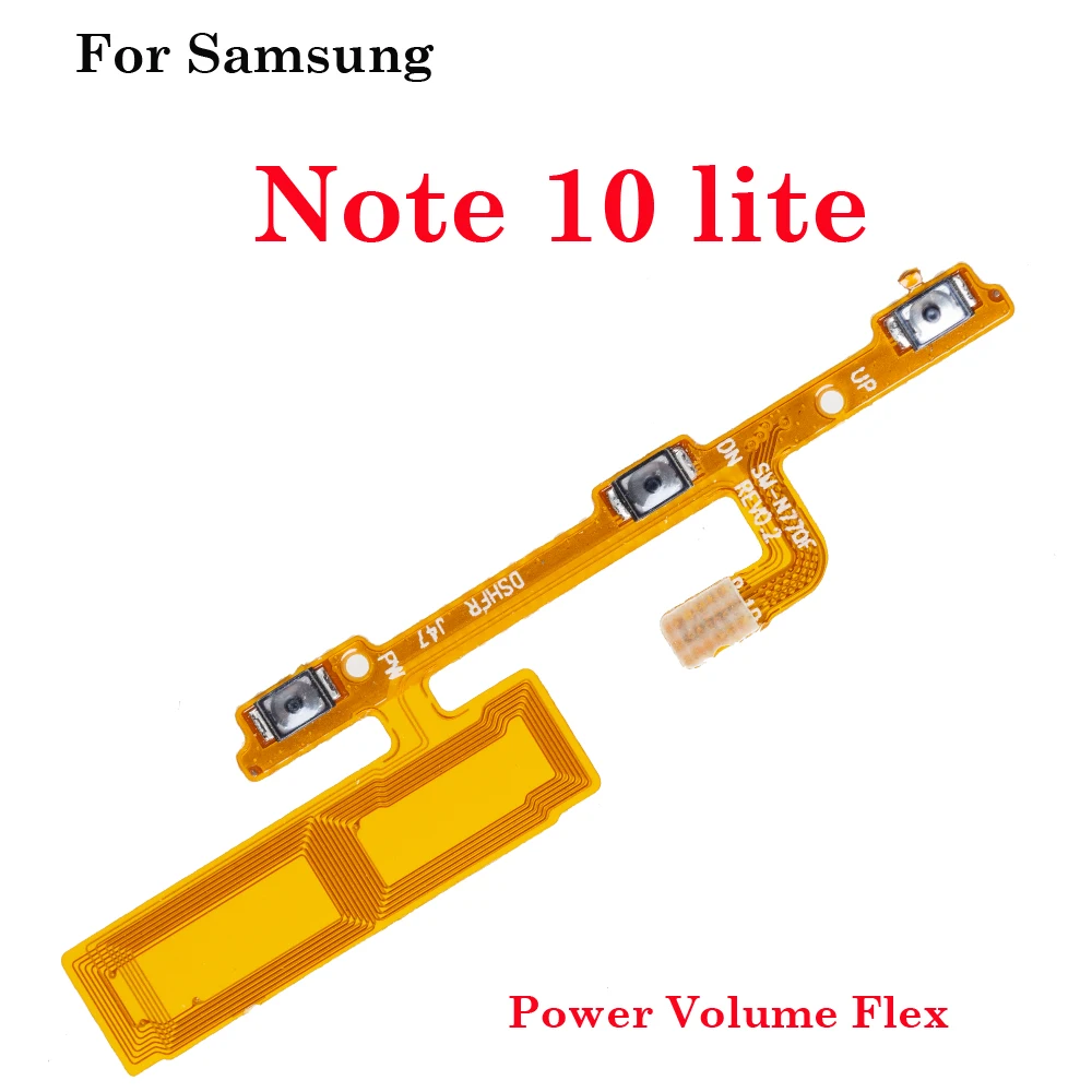 Pop 1Pcs-50Pcs Side Key Volume Power Mute Switch On Off Button Control Key Ribbon Flex Cable For Samsung Galaxy Note 10 Lite N77