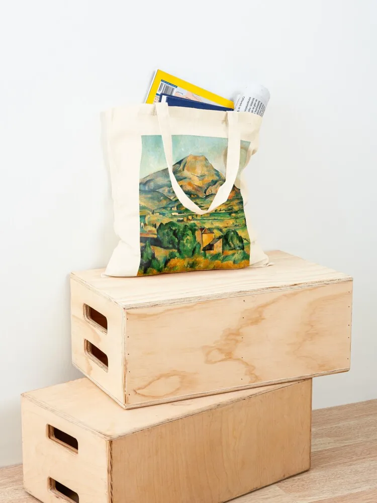 بول سيزان - مونت سانت فيكتوري حمل حقيبة أكياس التسوق قماش حقائب نسائية حقيبة قماش للنساء