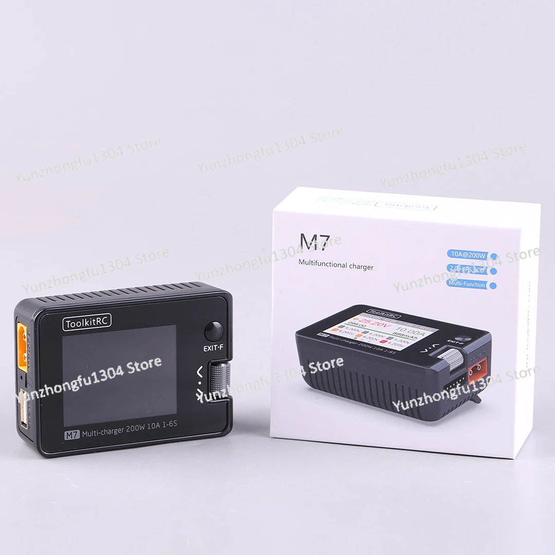 

M7 charger 1-6S 200W 10A model aircraft multi-function signal test compact balance charger