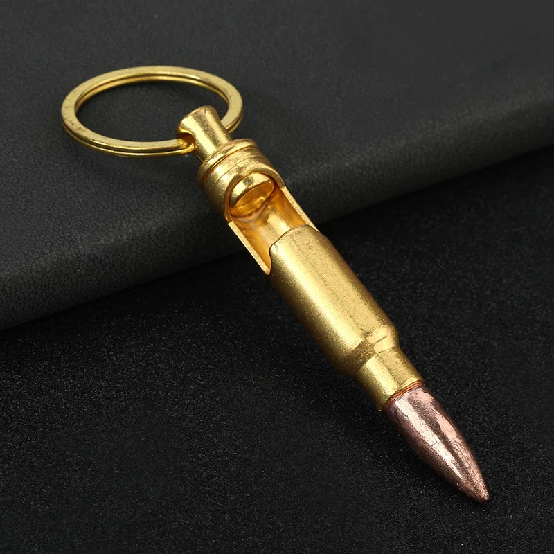 Bullet beer bottle opener multifunctional gift bullet prototype creative key chain pendant