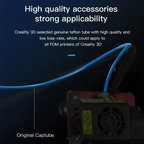 Imagen 2 del producto CREALITY para Capricornio Bowden tubo de PTFE azul 1M/1,2 M/2 M piezas de impresora 3D para filamento de 1,75mm resina de PTFE Premium para Ender 3 V2