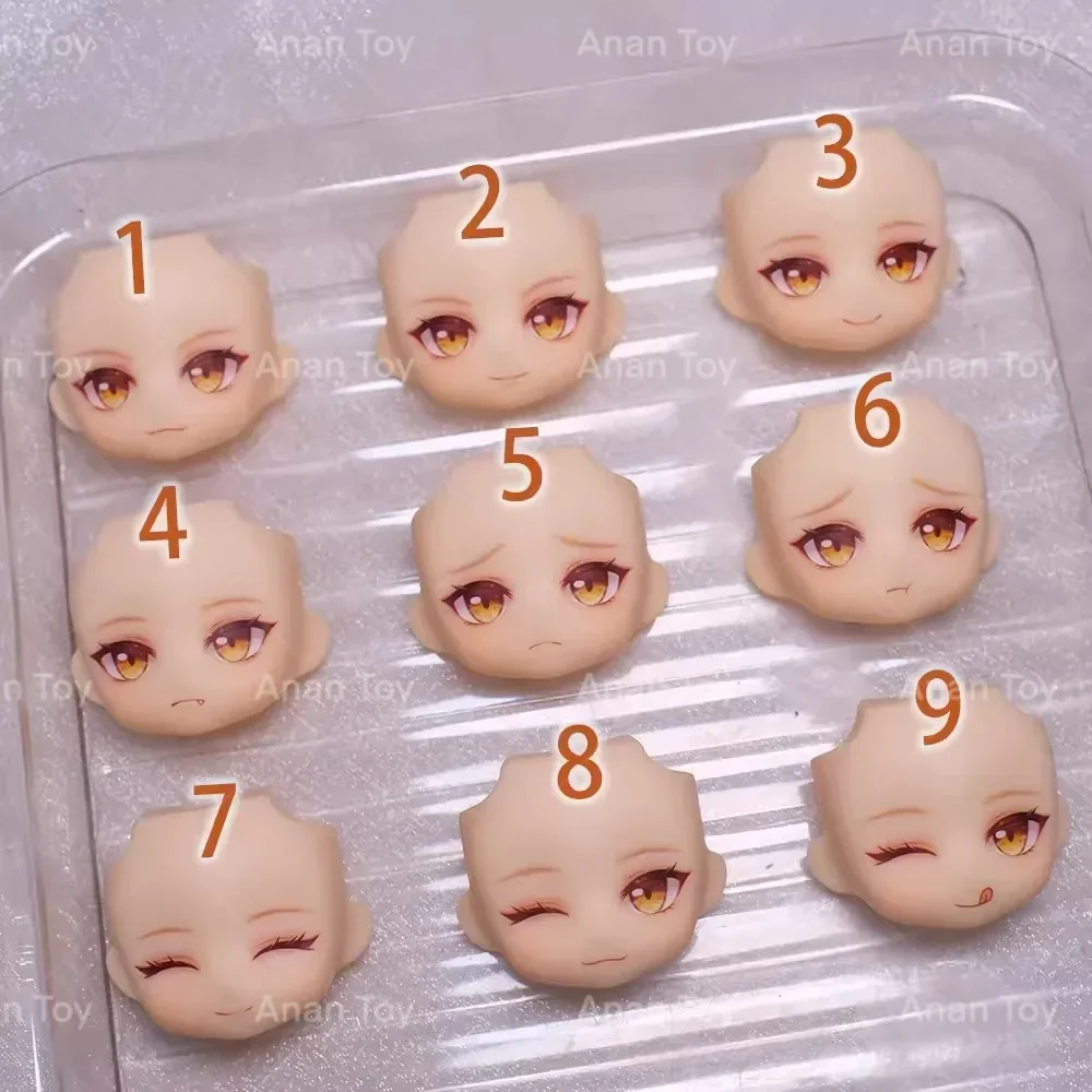 Yoimiya Ob11 Face GSC Handmade Water Sticker Faceplates Anime Game Cosplay Toy Obitsu 11 Doll Accessories