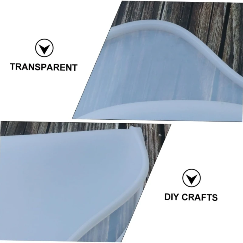 DIY Crystal Epoxy Resin Mold Large Rectangular Handle Tray Silicone Mold Handmade Mirror Swing Table Silicone Mold For Resin